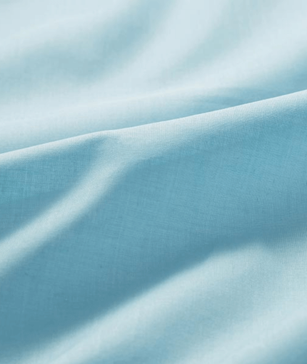 popeline coton uni – bleu clair
